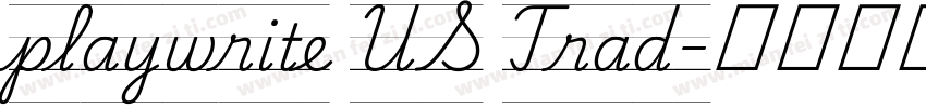 playwrite US Trad字体转换